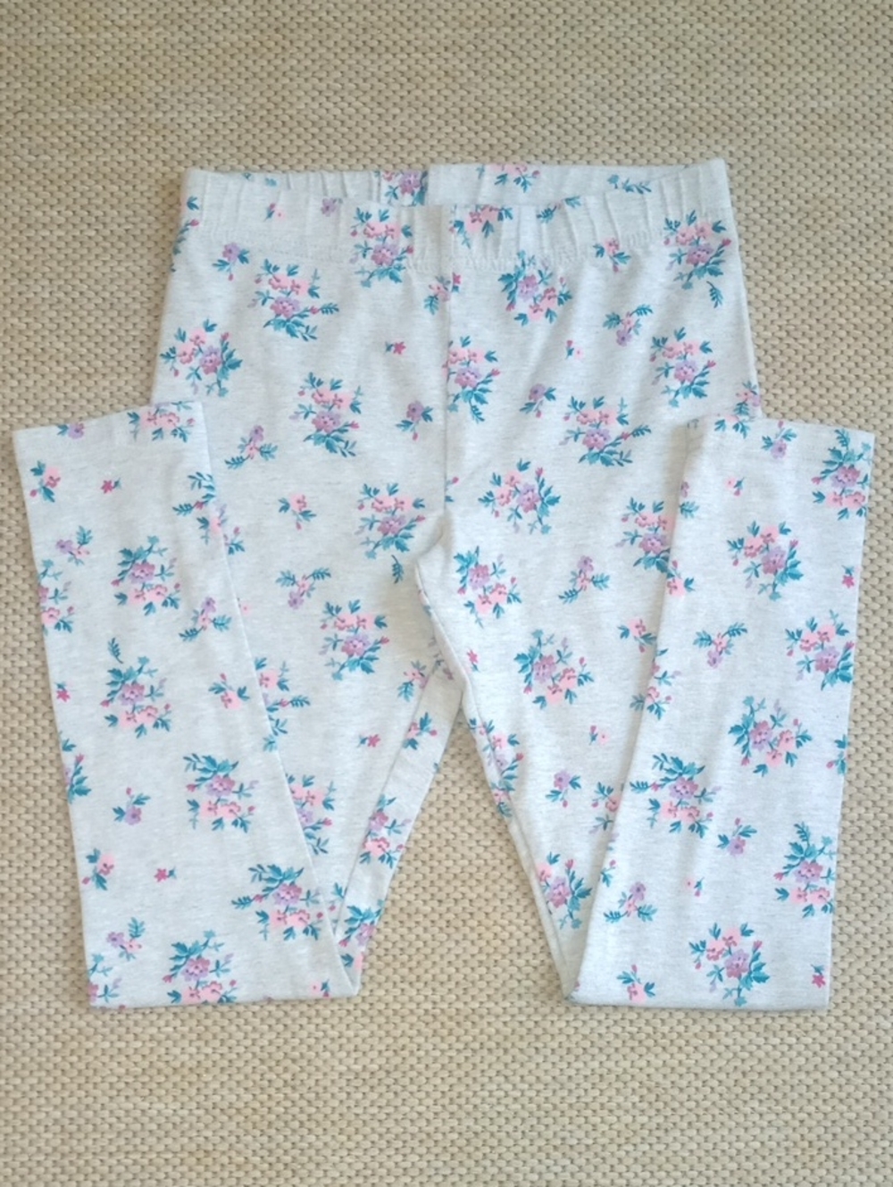 Oshkosh B'gosh Gray Floral Print Leggings